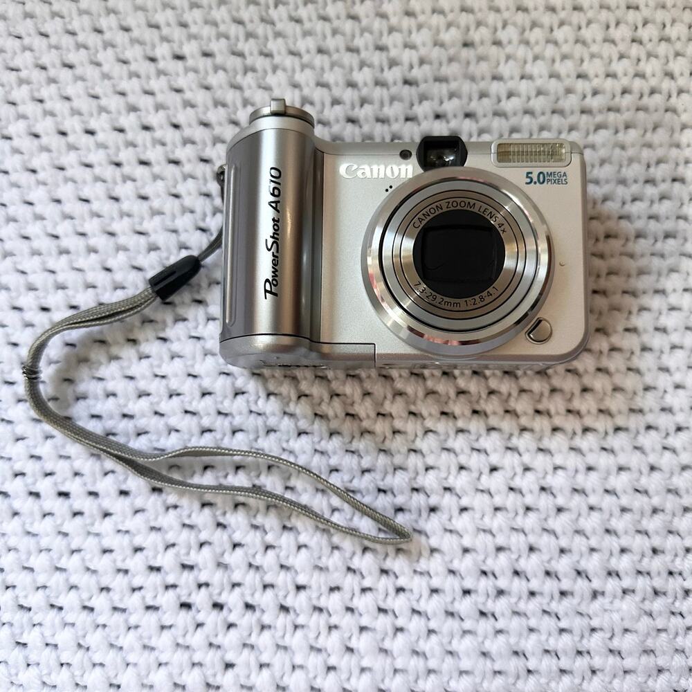 Canon Powershot A610 5.0 Mega Pixels Digital Camera Tested Working